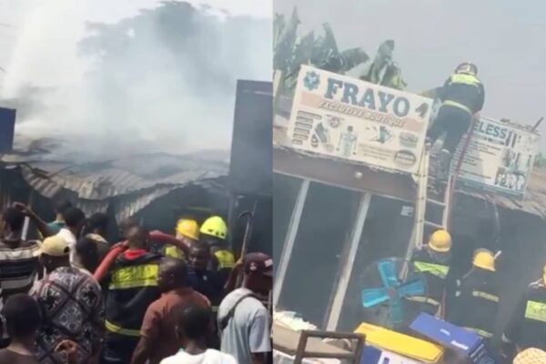 Ibadan: Fire Ravages 8 Shops, Destroys Properties at Sango